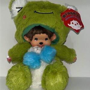 Monchhichi with Keroppi costume plush